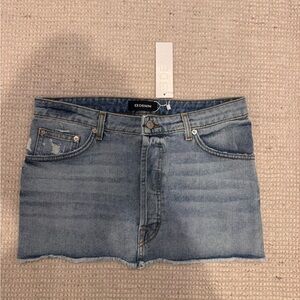 EB Denim Light Blue Jean skirt low rise